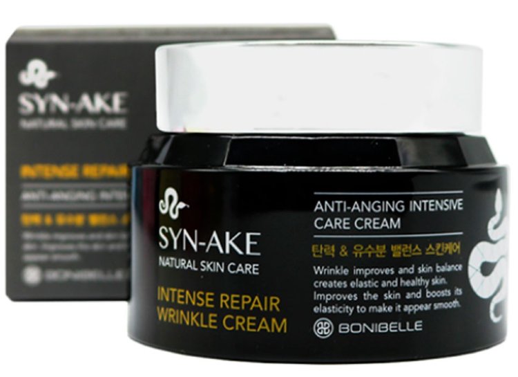 ENOUGH Крем для лица с пептидом змеиного яда Bonibelle Syn-Ake Intense Repair Wrinkle Cream