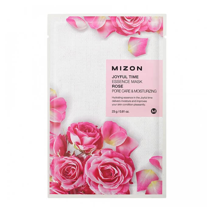 Mizon Тканевая маска для лица с экстрактом лепестков розы Joyful Time Essence Mask Rose