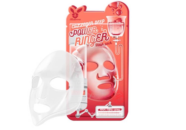 Тканевая маска с коллагеном Elizavecca укрепляющая  Deep Power Ringer Mask Pack Collagen