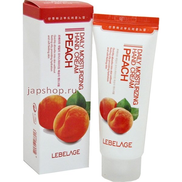  Увлажняющий крем для рук с экстрактом персика LEBELAGE Daily Moisturizing Peach Hand Cream 