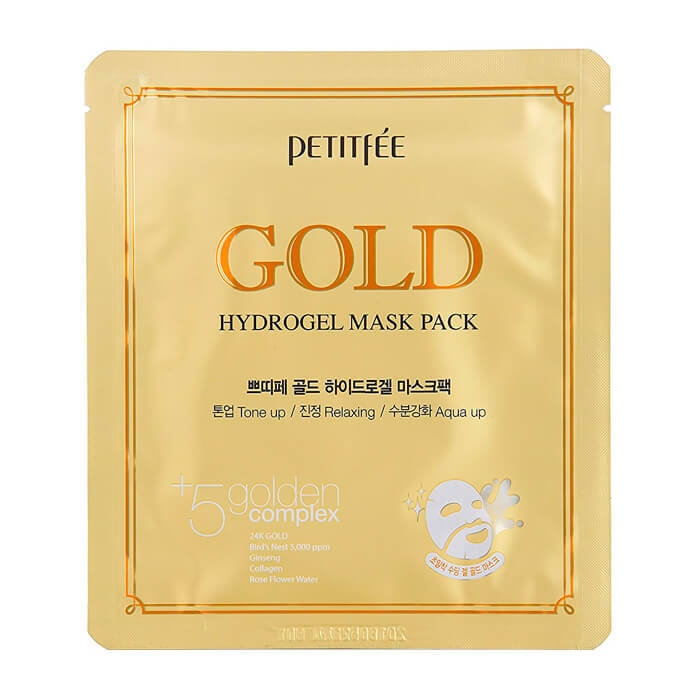 Petitfee маска для лица с золотым комплексом Gold Hydrogel Mask Pack