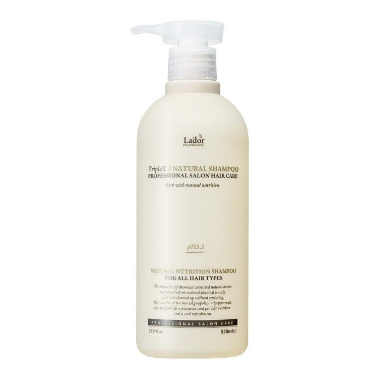 La'dor Шампунь с натуральными ингредиентами Triplex Natural Shampoo 530мл