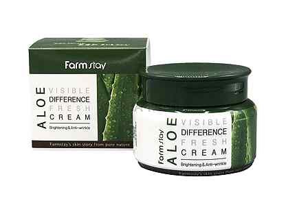 FarmStay Крем освежающий с экстрактом алоэ Aloe Visible Difference Fresh Cream 