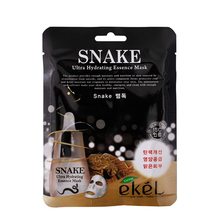 EKEL Маска с пептидом змеи SNAKE Ultra Hydrating Essence Mask, 25 мл