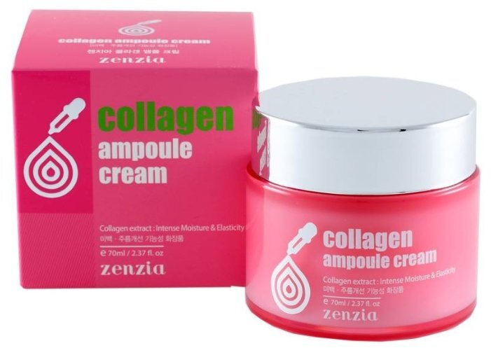 ZENZIA Крем для лица с коллагеном Collagen Ampoule Cream 70мл.