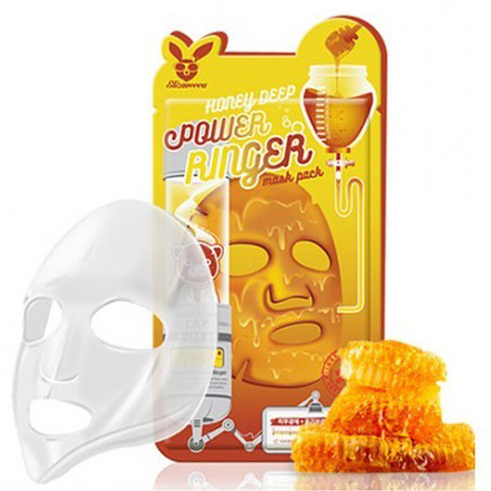 Тканевая маска с медом Elizavecca Honey Deep Power Ringer Mask Pack 