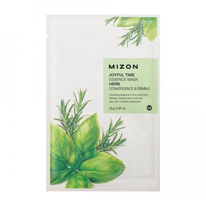 Mizon Тканевая маска для лица с комплексом травяных экстрактов Joyful Time Essence Mask Herb