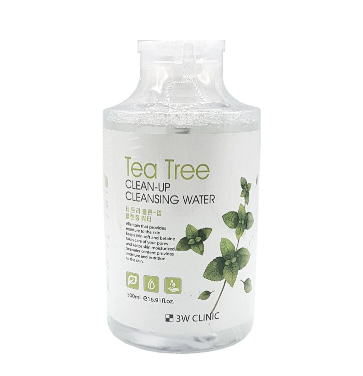 3W CLINIC Очищающая вода Tea Tree Clean-Up Cleansing Water