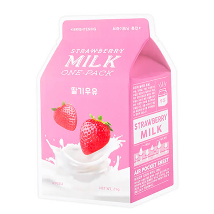 A'Pieu  Маска с экстрактом клубники осветляющая Strawberry Milk One-Pack