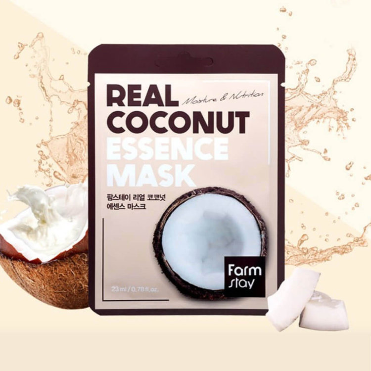 Маска для лица с экстрактом кокоса FarmStay Real Coconut Essence Mask