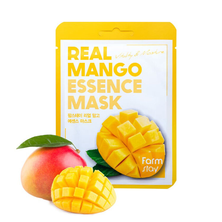 FarmStay Маска для лица с экстрактом манго Real Mango Essence Mask