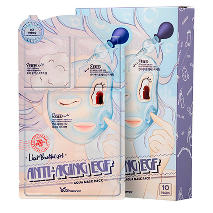 Elizavecca Маска трехступенчатая антивозрастная Anti-Aging EGF Aqua Mask Pack