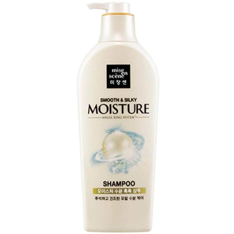 Увлажняющий шампунь для блеска волос  MISE EN SCENE  Pearl Smooth & Silky Moisture Shampoo