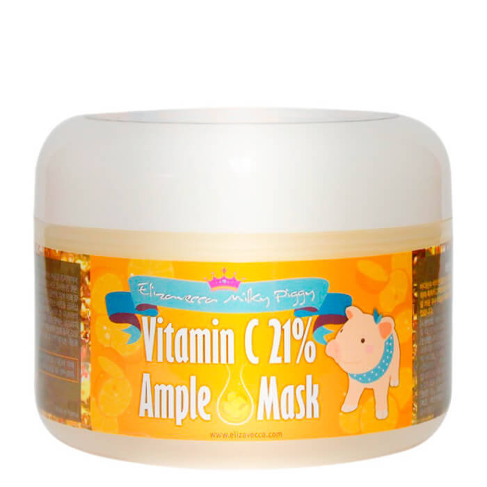 Elizavecca Тонизирующая маска с витамином C и эффектом сияния Milky Piggy Vitamin C 21% Ample Mask