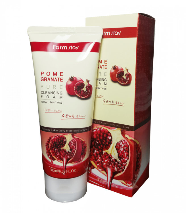 Пенка для умывания с экстрактом граната FarmStay  Pomegranate Pure Cleansing Foam