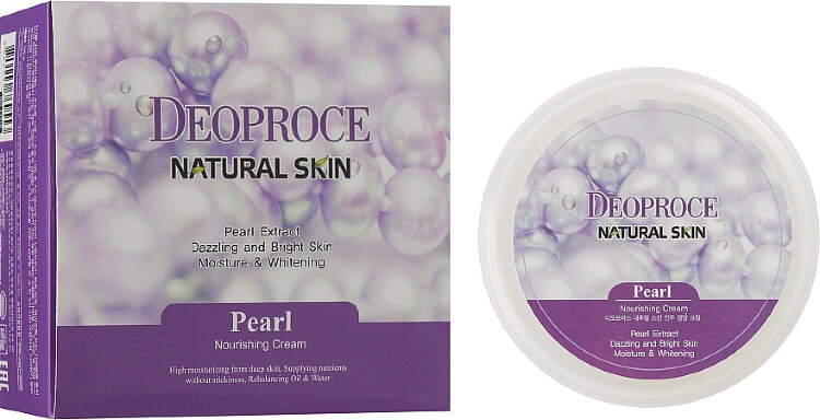 Deoproce Крем для лица и тела с экстрактом жемчуга  Natural skin pearl nourishing