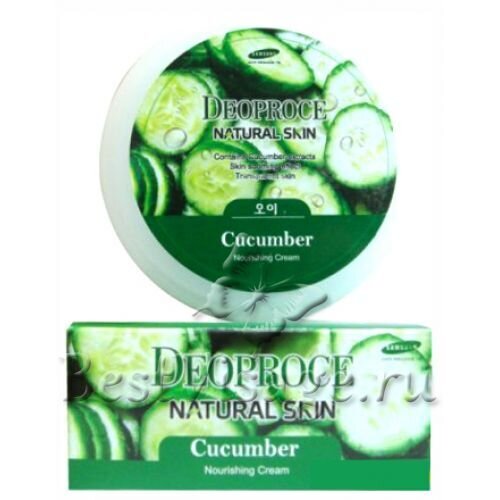 Deoproce Крем для лица и тела с экстрактом огурца Natural Skin Cucumber Nourishing Cream