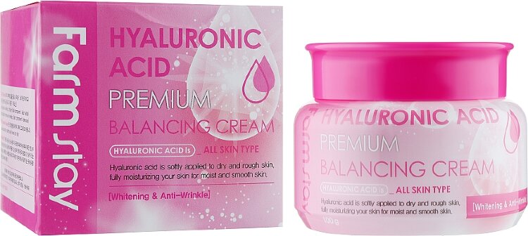 FarmStay Крем для лица c Гиалуроновой кислотой Premium Hyalluronic Acid Balancing Cream, 100гр