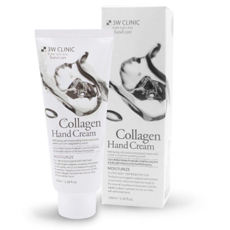  Крем для рук увлажняющий с КОЛЛАГЕНОМ  3W CLINIC  Collagen Hand Cream 