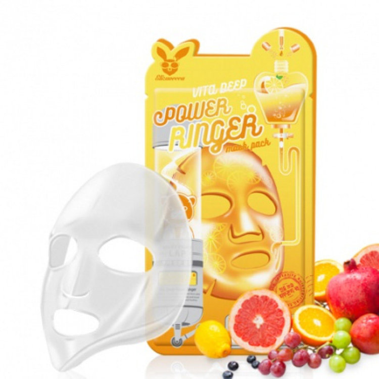 Elizavecca Тканевая маска с витаминным комплексом Vita Deep Power Ringer Mask Pack 